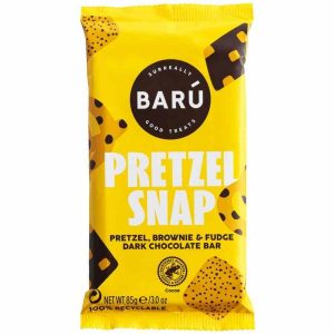 Chocolate gourmet Barú Barra Pretzel Snap com 85 g de chocolate amargo bonkers. Delicie-se com a combinação única de sabores. Compre já!
