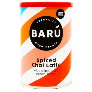 Barú Chai Latte em Pó 250g - Bebida quente gourmet para saborear em casa. Desfrute do autêntico sabor temperado deste delicioso blend. Ideal para momentos aconchegantes!