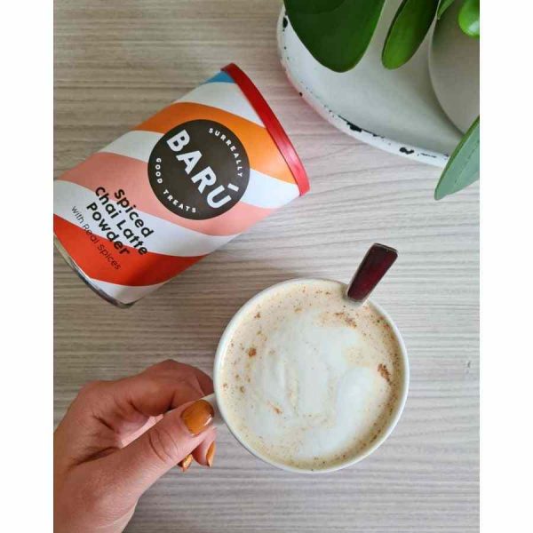 Pó de Chai Latte Barú premium, 6 x 250 g, uma escolha saborosa para apreciadores de chá com especiarias. Aproveite o sabor autêntico e a qualidade excepcional!