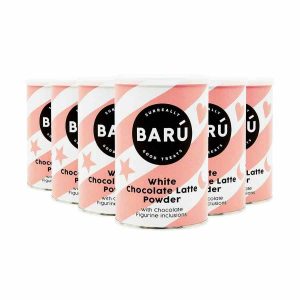 Delicioso Barú Café com Leite em Pó de Chocolate Branco 6 x 250 g - Mistura de Qualidade Premium para um Café Perfeito em Casa.