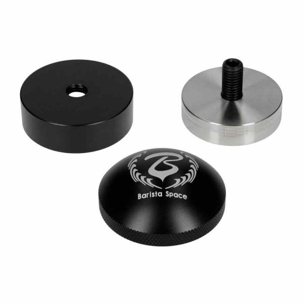 Tamper de café expresso ajustável Barista Space C2 58 mm - Acessório premium para aperfeiçoar o seu café. Com design elegante e durabilidade excepcional.
