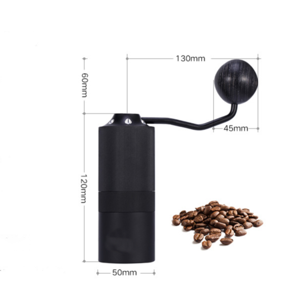 Moedor manual Barista Space preto, ideal para café fresco. Produto de qualidade premium para a sua cozinha.