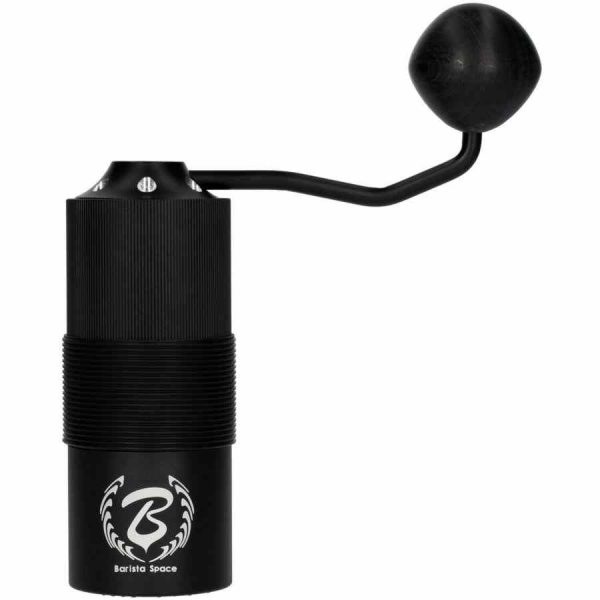 Moedor manual Barista Space em preto para um café perfeito - acessório de qualidade premium para baristas.