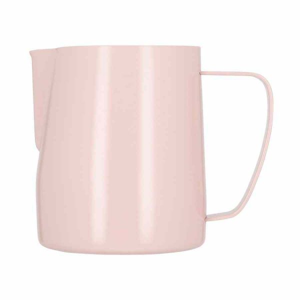 Jarro de leite Barista Space em Teflon rosa, utensílio de alta qualidade para baristas. Compre online e eleve a sua arte de fazer café!