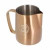 Jarra de leite Barista Space em cobre para espumar o leite como um profissional - Acessório de qualidade premium para café.