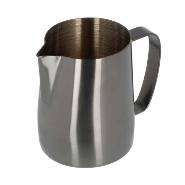 Jarra de leite Barista Space cinza escuro, acessório profissional para baristas, 600ml, aço inoxidável premium. Compre online agora!