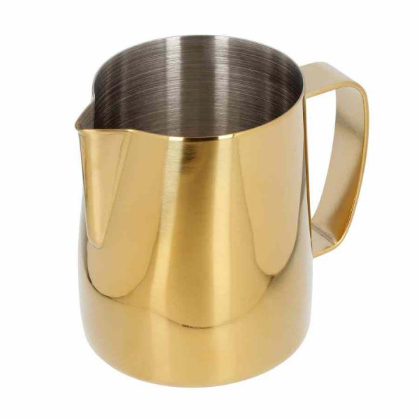 Jarra de leite Barista Space, dourada - Utensílio de alta qualidade para baristas exigentes. Aprecie o seu café como um verdadeiro profissional!