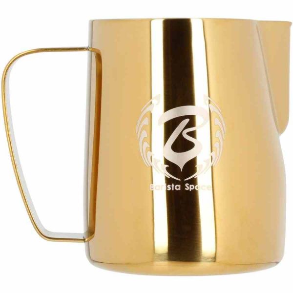 Jarra de leite Barista Space dourada - acessório premium para baristas exigentes. Compre online e eleve a sua arte de café!