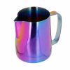 Jarra de leite Barista Space, arco-íris para latte art profissional - Prática e colorida para baristas exigentes!