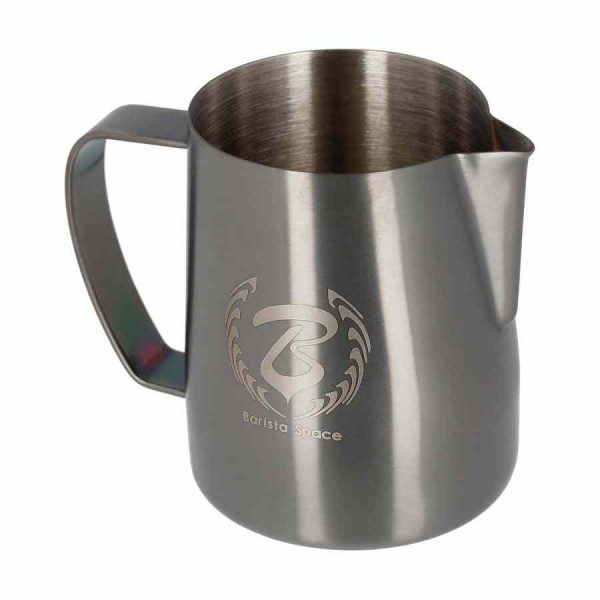 Jarra de leite Barista Space em titânio preto para cafés perfeitos, online - compre já e melhore suas bebidas!