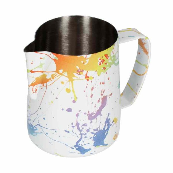 Jarra de leite Barista Space Splash: utensílio essencial para espumar leite e criar café perfeito. Adquira já esta jarra de qualidade premium!