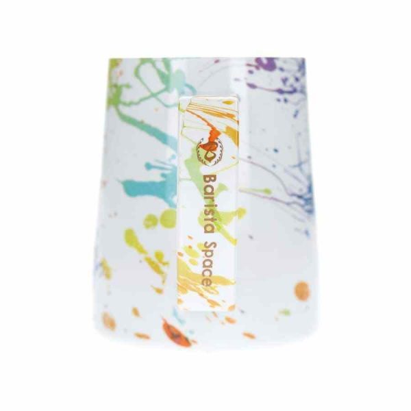 Jarra de leite Barista Space Splash, acessório indispensável para preparar café como um profissional. Alta qualidade e design único. Perfeito para baristas!