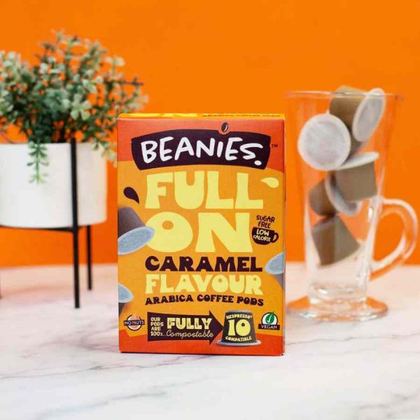 Pack de 10 Gorros de Café com Sabor a Caramelo, Compatíveis com Nespresso - Delicie-se em Casa com Estas Cápsulas Premium de Café!