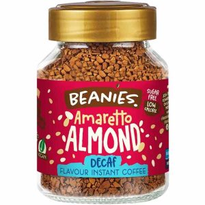 Gorro Descafeinado Amaretto Café Instantâneo com Sabor a Amêndoa 50 g - Delicie-se com este café de alta qualidade!
