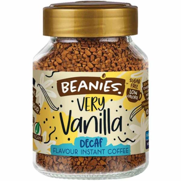 Café Instantâneo Descafeinado Beanies Muito Baunilha 50 g - Delicioso e Aromático para Desfrutar a Qualquer Hora do Dia. Compre Online!