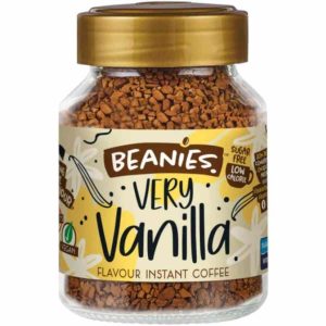 Gorros Café Instantâneo Sabor Muito Baunilha 50 g - Delicie-se com este café de qualidade premium, perfeito para um momento de pausa e prazer.
