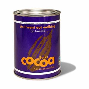 Chocolate para Beber Lavanda 250 g da Becks As I Went Out Walking - Delícia luxuosa para saborear em casa. Compre já online!