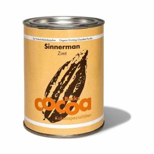 Pó de chocolate orgânico Becks Sinnerman para bebida quente de 250g - Delícias indulgentes para os amantes de chocolate. Compre online agora!