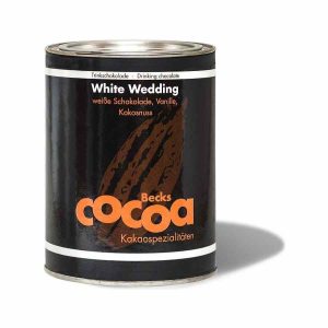 Chocolate Beber Becks Casamento de Chocolate Branco 250 g, ideal para casamentos. Experimente a delícia branca em cada mordida!