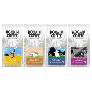 Café Moomin Bergstrands: Delicioso pacote de 4 x 250g de café moído de alta qualidade. Desfrute desta mistura única!