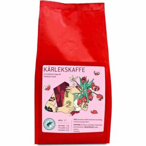 Desfrute do requinte aromático do Café com sabor de café Bergstrand's Love 250 g moído, o seu café de eleição para momentos especiais.