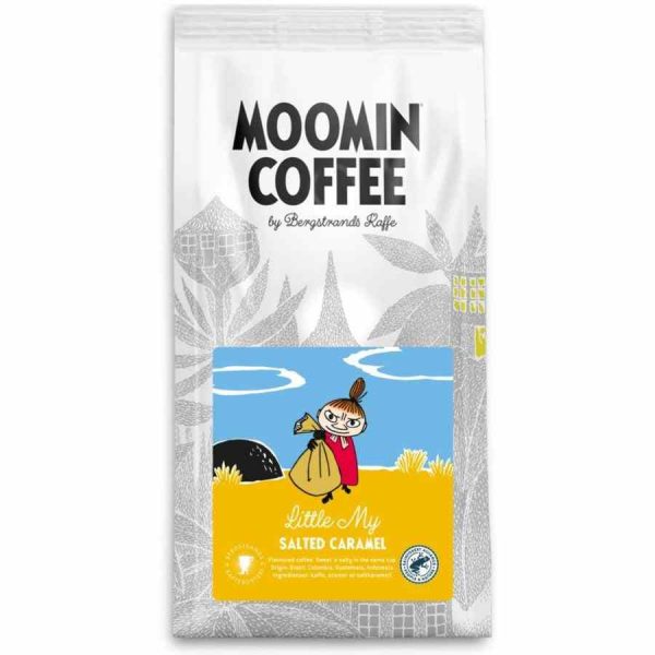 Café Bergstrands Moomin Little My com sabor a caramelo e sal, 250g moído - Delicie-se com esta mistura premium única. Compre online hoje! 🌟