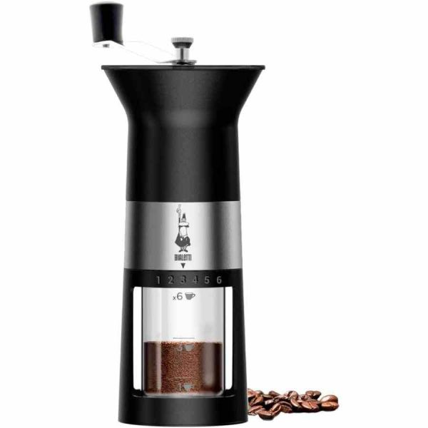Moedor de café preto Bialetti: O segredo para um café perfeito em casa. Compre agora este produto de alta qualidade!