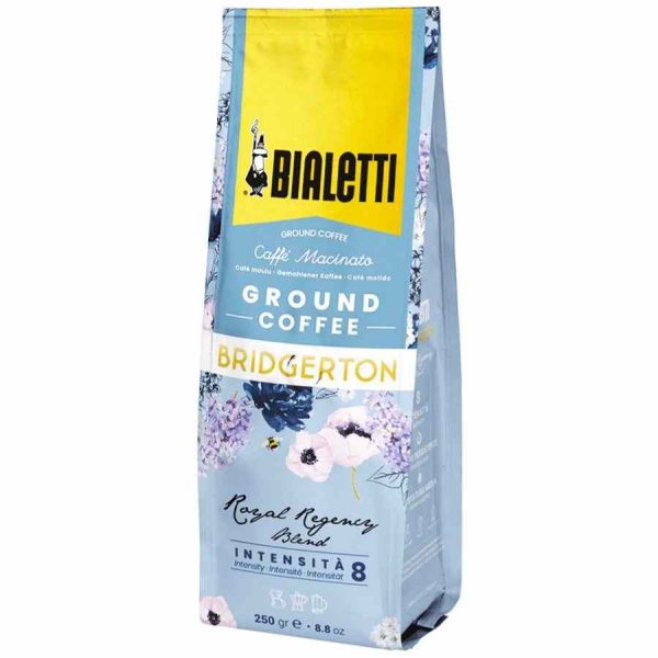 Mistura de Café Moído Bialetti Bridgerton Royal Regency, 250 g - Delicioso blend requintado para desfrutar em casa.