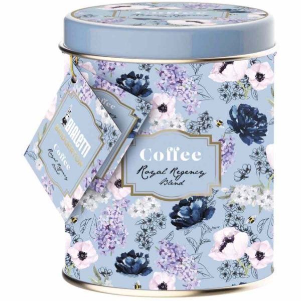 Café moído Bialetti Bridgerton Royal Regency Blend 250 g - Delicie-se com esta mistura exclusiva de café moído de alta qualidade.