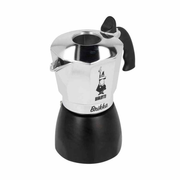 Máquina de café expresso com fogão Bialetti Brikka Restyling - Desfrute do café perfeito em casa com esta máquina de qualidade premium!