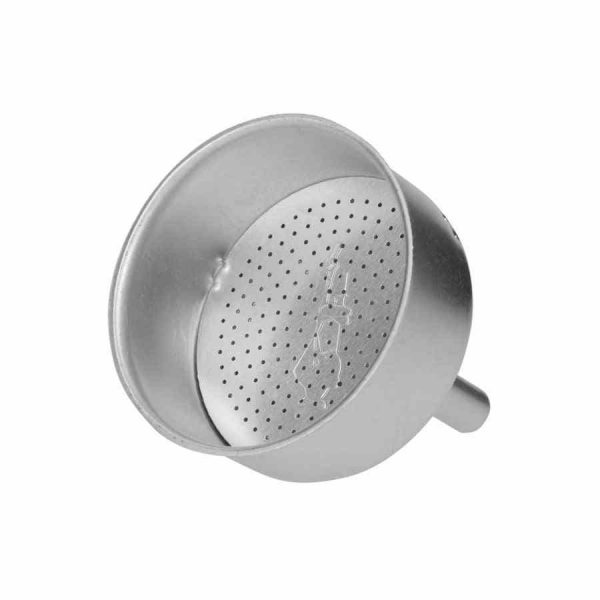 Funil de café Bialetti 4 xícaras para panela Moka de tijolo. Utensílio de alta qualidade para preparar café fresco em casa. Ideal para os amantes de café!