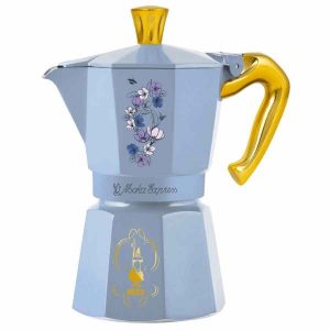 Cafeteira Bialetti Moka Express Bridgerton Stovetop, 6 xícaras - Preparação de café expresso autêntico em casa com estilo e qualidade.