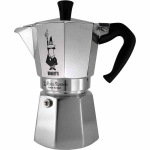 Máquina de Café Expresso Bialetti Moka Express - Preparação perfeita de café italiano autêntico. Ideal para uso no fogão. Compre online!