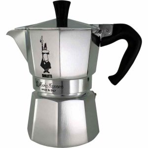 Máquina de café Bialetti Moka Express: prepare cafés expresso perfeitos em casa. Design tradicional, qualidade superior. Compre agora!