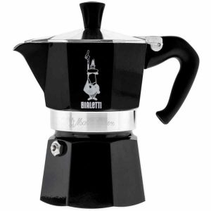 Máquina de café expresso: Bialetti Moka Express, preta - Delicie-se com café perfeito em casa. Compre esta máquina de café expresso de alta qualidade!