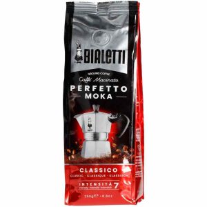 Café Moído Bialetti Perfetto Moka Classico 250 g - Delicie-se com o sabor intenso deste autêntico café moído de qualidade premium!