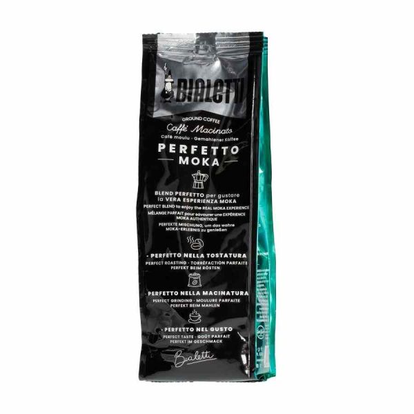 Delicie-se com o Café Moído Descafeinado Bialetti Perfetto Moka Deka de 250 g - A escolha perfeita para os apreciadores de café de qualidade.