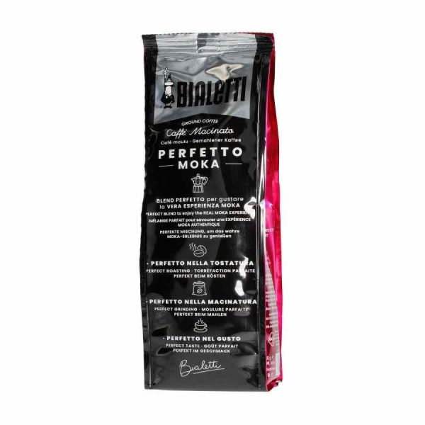 Café Moído Bialetti Perfetto Moka Delicato 250 g - Aroma suave e irresistível para os amantes de café. Aproveite a qualidade Bialetti!