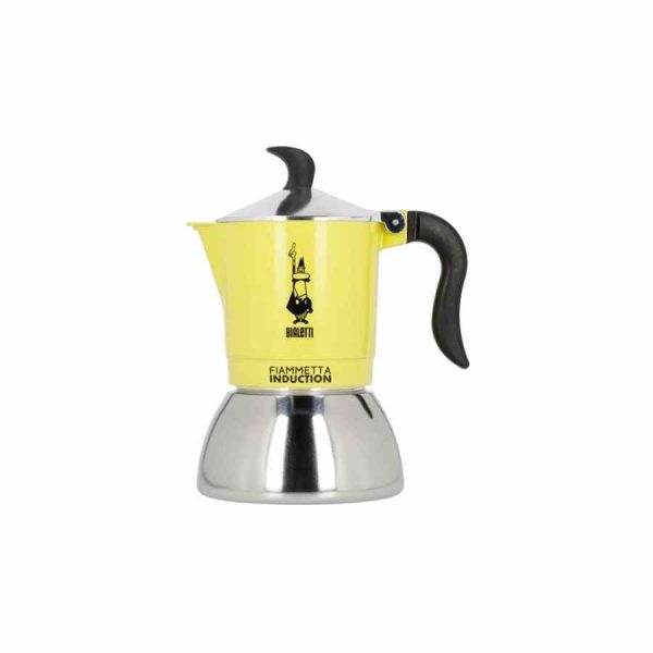 Pote Moka de Indução Bialetti Primavera Fiammetta - Prepare cafeína de qualidade com estilo italiano usando este elegante bule de indução. Resistente e durável.