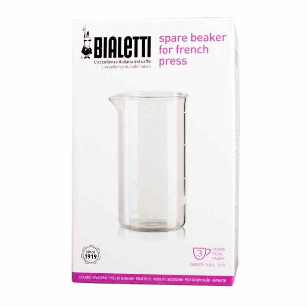 Copo sobressalente premium Bialetti para prensa francesa - Reparo de alta qualidade para cafeteira - Acessório autêntico Bialetti.