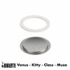 Conjunto de peças sobressalentes e filtro Bialetti para cafeteiras Venus, Kitty, Class e Musa Moka. Substituição original de qualidade premium.