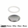 Conjunto de peças sobressalentes Bialetti para cafeteiras Venus, Kitty, Class e Musa Moka. Mantenha sua cafeteira sempre em perfeito estado!