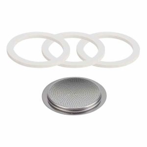 Conjunto de juntas de alta qualidade Bialetti para Moka Express. Peças sobressalentes para sua máquina de café expresso. Compre online!