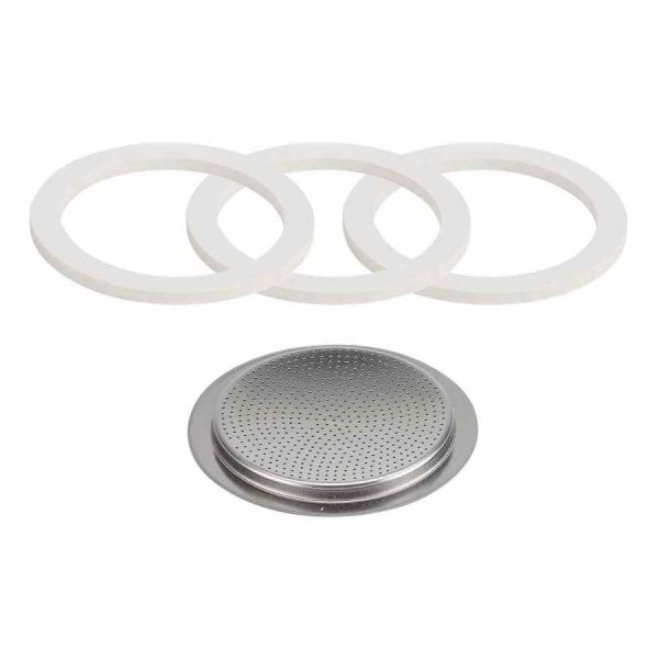 Conjunto de juntas de alta qualidade Bialetti para Moka Express. Peças sobressalentes para sua máquina de café expresso. Compre online!