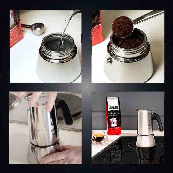 Prepare café delicioso em casa com a Máquina de Café Expresso com Fogão Bialetti Venus. Qualidade italiana premium para momentos especiais!