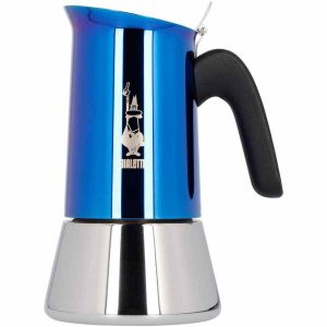 Máquina de café expresso com fogão Bialetti Venus, azul - Sabor intenso ao seu alcance. Perfeito para os amantes de café exigentes. Adquira já!