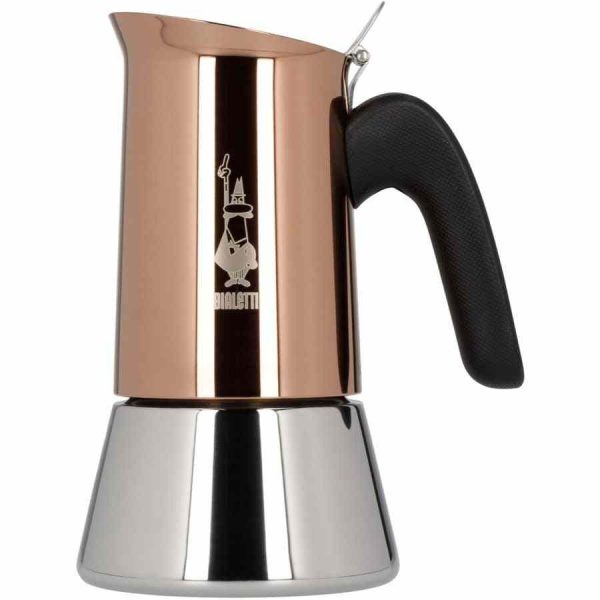 Máquina de café expresso Bialetti Venus em cobre para fogão, elegância e qualidade na sua chávena de café.