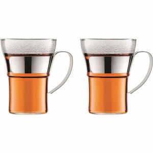 Conjunto de 2 Copos Bodum Assam com Capacidade de 350 ml e Elegante Cabo de Aço Inoxidável para desfrutar das suas bebidas favoritas com estilo e sofisticação. Ideal para compras online.