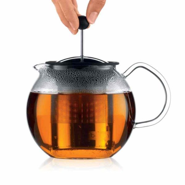 Prensa de Chá Bodum Assam 1,0 l - Desfrute de chá fresco com esta prensa inovadora. Design elegante e capacidade de 1,0 litro. Compre agora!