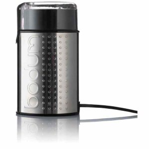 Moedor de café Bodum Bistro Blade, cromado - Excelente qualidade para moer café fresco em casa. Fácil de usar e limpar. Compre online agora!